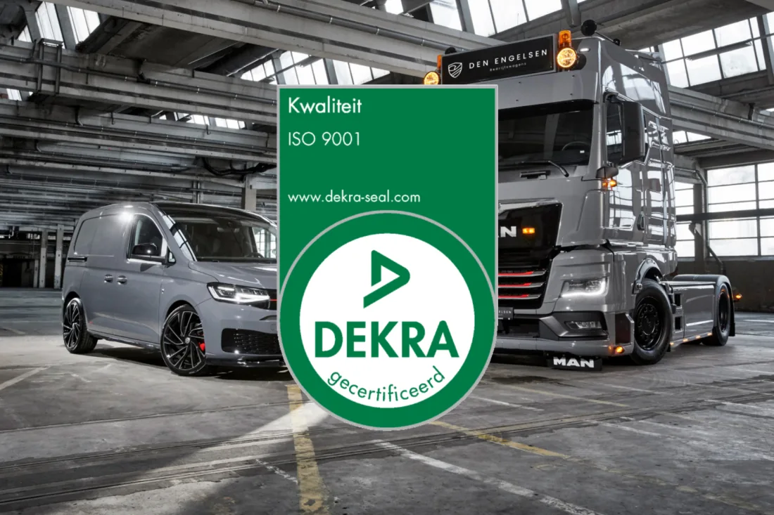 Den Engelsen Bedrijfswagens ontvangt ISO 9001:2015 certificaat van DEKRA!