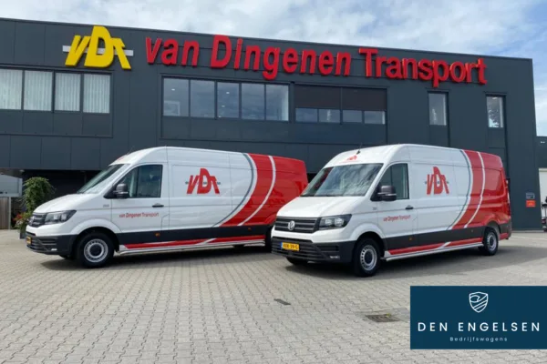 2x Volkswagen Crafter Bestelwagen L4 voor Van Dingenen Transport