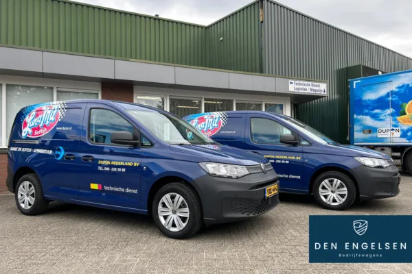 2x Volkswagen Caddy Cargo voor Dupon Nederland BV