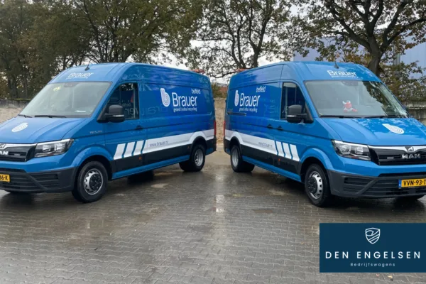 2x MAN TGE voor Brauer Grondverzet en Transport B.V.