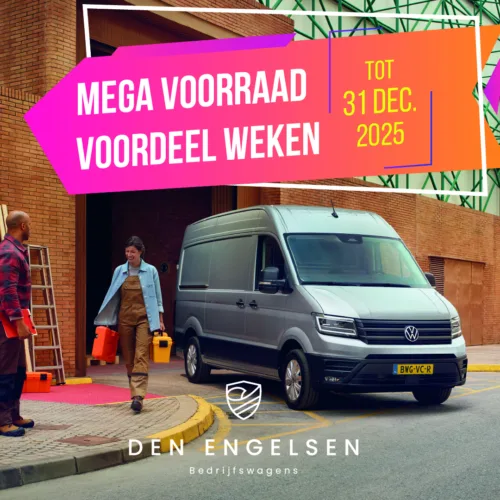 Het zijn de Mega Voorraad Voordeel Weken bij Den Engelsen Bedrijfswagens!