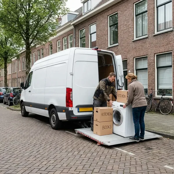Bus met laadklep huren