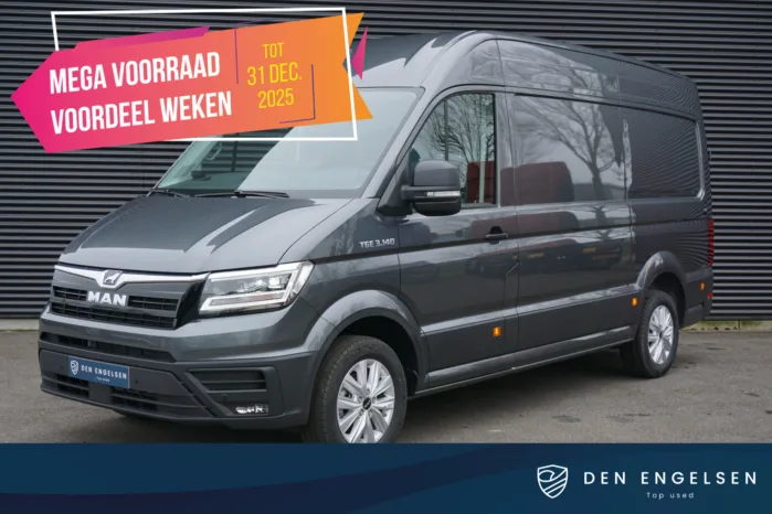 MAN TGE 3.140 140pk L3H3/L2H2 ACC Apple Carplay Camera Trekhaak Facelift 270 Graden Deuren LED