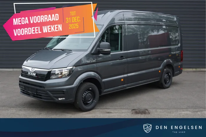 MAN TGE 3.140 140pk Automaat L3H3/L2H2 Apple Carplay Camera Navi trekhaak Nieuw BPM VRIJ!
