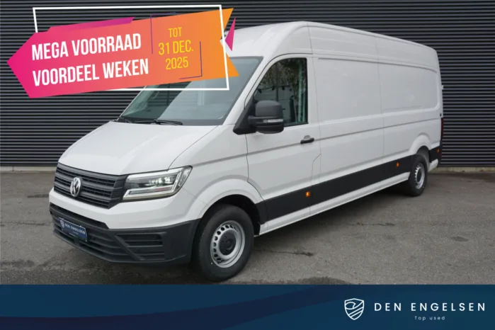 Volkswagen Crafter 35 177PK L4H3/L3H2 Apple Carplay Cruise Camera LED ErgoActive stoel 270 Graden Deuren