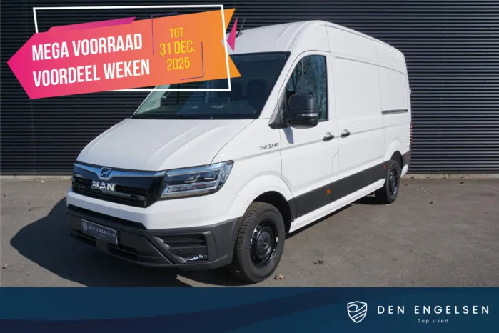 MAN TGE 3.140 140PK Automaat 2x Schuifdeur ACC Apple Carplay Camera Navi Trekhaak Digitaal dashboard Stoelverwarming