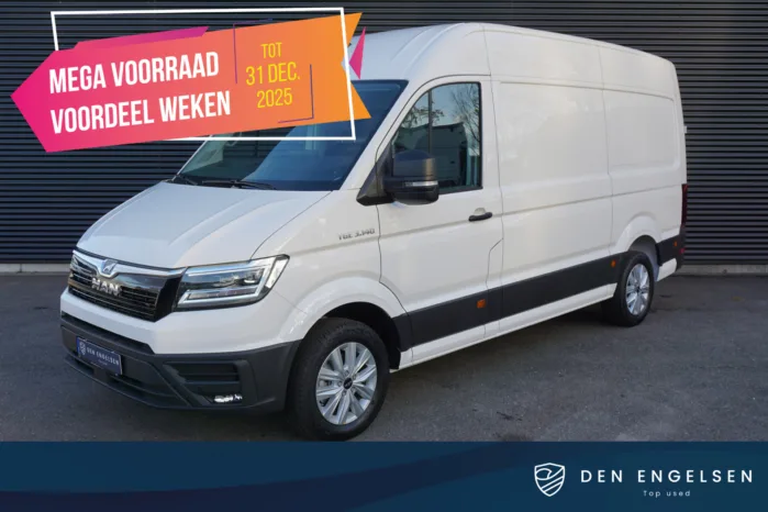 MAN TGE 3.140 140pk Automaat MY25 Facelift L3H3/L2H2 ACC Apple Carplay Navi Trekhaak Camera Stuur- en Stoelverwarming Trekhaak
