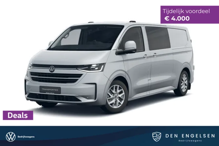 Volkswagen Transporter 2.5 eHybrid L2H1 32 Bulli DUBBELE CABINE, IQ LED, Climatronic, Schuifdeur links en rechts met sluithulp, Exclusive Snoeks Dubbele Cabine