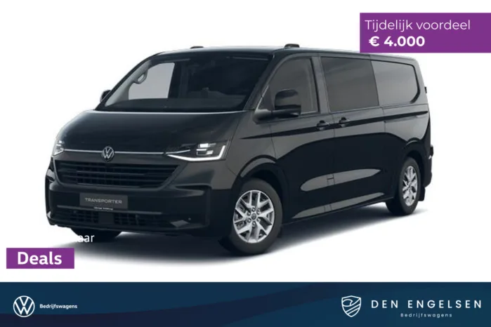 Volkswagen Transporter 2.5 eHybrid L2H1 32 Bulli DUBBELE CABINE, IQ LED, Climatronic, Schuifdeur links en rechts met sluithulp, Exclusive Snoeks Dubbele Cabine