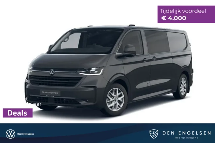 Volkswagen Transporter 2.5 eHybrid L2H1 32 Bulli DUBBELE CABINE, IQ LED, Climatronic, Schuifdeur links en rechts met sluithulp, Exclusive Snoeks Dubbele Cabine