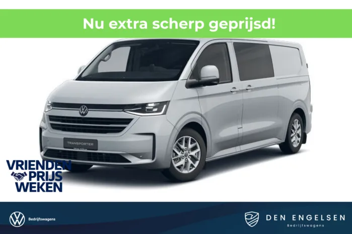Volkswagen Transporter 2.5 eHybrid L2H1 32 Bulli DUBBELE CABINE, IQ LED, Climatronic, Schuifdeur links en rechts met sluithulp, Exclusive Snoeks Dubbele Cabine