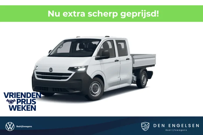 Volkswagen e-Transporter 34 218 pk AUT. Pick-Up Dubbele Cabine, Alarm, Climatronic. All Season banden