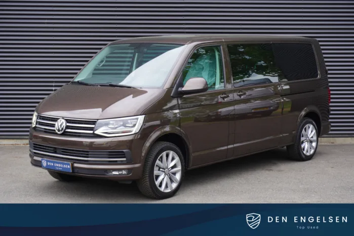 Volkswagen Transporter 204pk Euro6 Automaat L2H1 2x Schuifdeur Dubbele cabine Highline 70 Edition LED Navigatie Trekhaak Parkeersensoren Cruise control Stoelverwarming