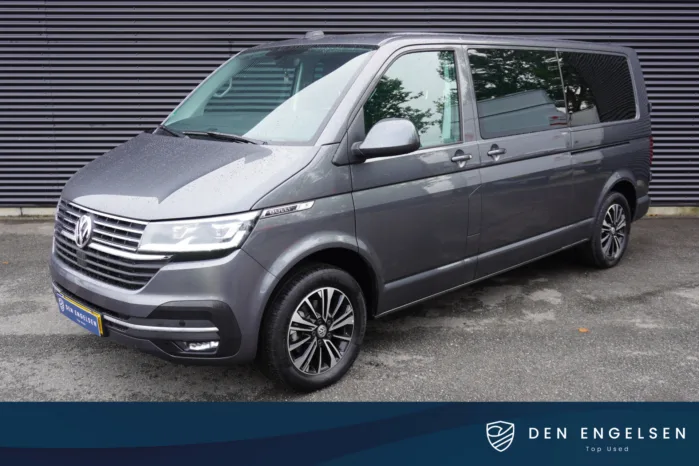 Volkswagen Transporter Bulli 150pk Automaat Dubbele cabine 2x schuifdeur LED Apple carplay Camera parkeersensoren Digitaal Dashboard  ACC Cruise control Stoelverwarming