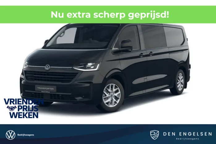 Volkswagen Transporter 2.5 eHybrid L2H1 32 Bulli DUBBELE CABINE, IQ LED, Climatronic, Schuifdeur links en rechts met sluithulp, Exclusive Snoeks Dubbele Cabine