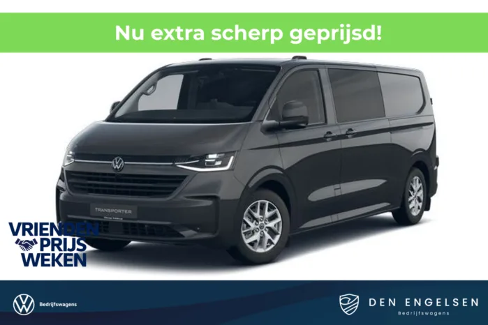 Volkswagen Transporter 2.5 eHybrid L2H1 32 Bulli DUBBELE CABINE, IQ LED, Climatronic, Schuifdeur links en rechts met sluithulp, Exclusive Snoeks Dubbele Cabine