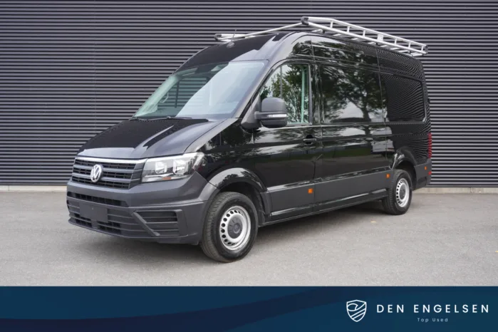 Volkswagen Crafter 140pk L3H3/L2H2 Navigatie Airco Apple Carplay Imperiaal Werkplaats inrichting 3-Zits